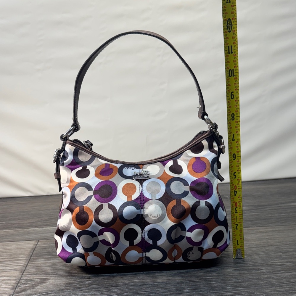 Coach Multicolor Circle Pattern Shoulder Bag small shoulder bag - Picture 9 of 11